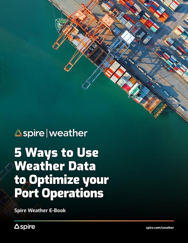 Spire Weather - data port optimization whitepaper cover