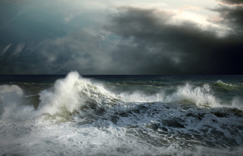Storm seascape